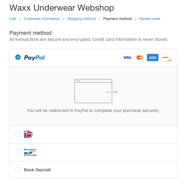 More ways for your payment!